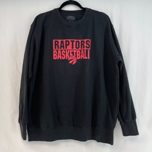 NBA Toronto Raptors Basketball Crewneck Sweater Black Size Extra Large (XL) - Picture 2 of 12